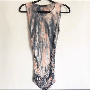 💚GYPSY 05 tie-dye ruched tank top/dress